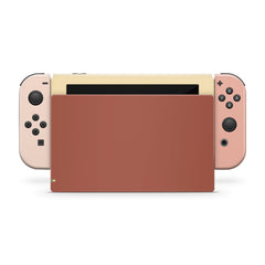 TACKY DESIGN Color Blocking Nintendo Switch Skin Wrap | Solid Colorwave 3M Vinyl Cover - Tackydesign