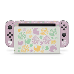 TACKY DESIGN Colorful Leaf Nintendo Switch Skin Wrap | Leaves 3M Vinyl Full Cover - Tackydesign