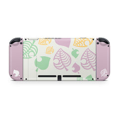 TACKY DESIGN Colorful Leaf Nintendo Switch Skin Wrap | Leaves 3M Vinyl Full Cover - Tackydesign