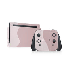 TACKY DESIGN Colorwave Nintendo Switch Skin Wrap | Pink Color Blocking 3M Vinyl Cover - Tackydesign
