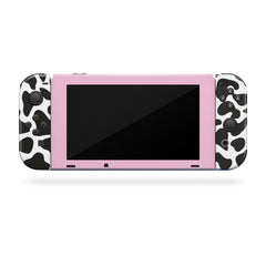 TACKY DESIGN Cow Nintendo Switch Skin Wrap | Pastel Leopard 3M Vinyl Full Cover - Tackydesign