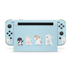 TACKY DESIGN Cute Animals Nintendo Switch Skin Wrap | Kawaii Pet Pastel 3M Vinyl Cover - Tackydesign