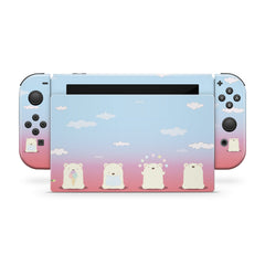 TACKY DESIGN Cute Bears Nintendo Switch Skin Wrap | Kawaii 3M Vinyl Full Cover - Tackydesign