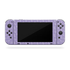 TACKY DESIGN Cute Puppy Nintendo Switch Skin Wrap |Purple Pet 3M Vinyl Full Cover - Tackydesign