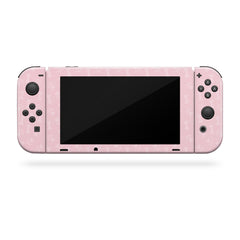 TACKY DESIGN Cute Puppy Pet Nintendo Switch Skin Wrap | Pastel Pink 3M Vinyl Full Cover - Tackydesign