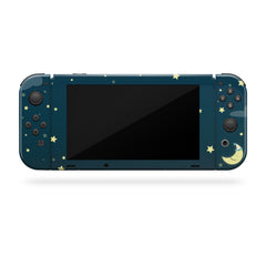TACKY DESIGN Dark Blue Sky Nintendo Switch Skin Wrap | Clouds & Moon 3M Vinyl Cover - Tackydesign