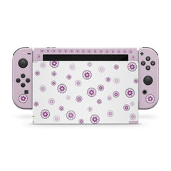 TACKY DESIGN Flowers Nintendo Switch Skin Wrap | Kawaii Pastel 3M Vinyl Cover - Tackydesign