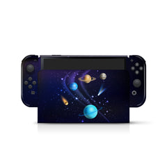 TACKY DESIGN Galaxy Nintendo Switch OLED Skin Wrap | Kawaii Purple 3M Vinyl Full Cover - Tackydesign