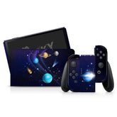 TACKY DESIGN Galaxy Nintendo Switch OLED Skin Wrap | Kawaii Purple 3M Vinyl Full Cover - Tackydesign