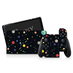 TACKY DESIGN Galaxy Nintendo Switch OLED Skin Wrap | Planets 3M Vinyl Full Cover - Tackydesign