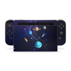 TACKY DESIGN Galaxy Nintendo Switch Skin Wrap | Purple Kawaii 3M Vinyl Full Cover Decal Stickers - Tackydesign