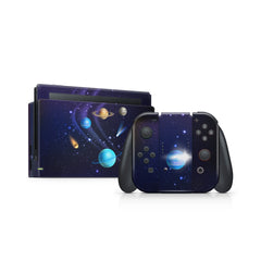 TACKY DESIGN Galaxy Nintendo Switch Skin Wrap | Purple Kawaii 3M Vinyl Full Cover Decal Stickers - Tackydesign