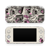 TACKY DESIGN Graffiti Nintendo Switch Lite Skin Wrap | Pink Spooky Kawaii Halloween 3M Vinyl Full Cover - Tackydesign