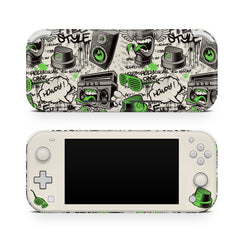 TACKY DESIGN Graffiti Nintendo Switch Lite Skin Wrap | Spooky Kawaii Halloween 3M Vinyl Full Cover - Tackydesign