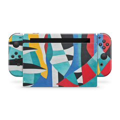 TACKY DESIGN Graffiti Nintendo Switch Skin Wrap | Blue 3M Vinyl Cover - Tackydesign