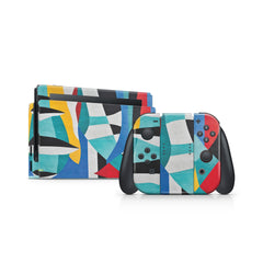 TACKY DESIGN Graffiti Nintendo Switch Skin Wrap | Blue 3M Vinyl Cover - Tackydesign