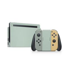 TACKY DESIGN Green Color Wave Nintendo Switch Skin Wrap | Retro Color Blocking 3M Vinyl Full Cover - Tackydesign