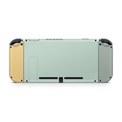 TACKY DESIGN Green Color Wave Nintendo Switch Skin Wrap | Retro Color Blocking 3M Vinyl Full Cover - Tackydesign