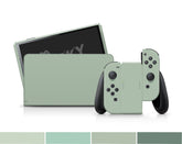 TACKY DESIGN Green Solid Color Nintendo Switch OLED Skin Wrap | Pastel Green 3M Vinyl Full Cover - Tackydesign