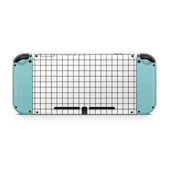 TACKY DESIGN Grid Nintendo Switch Skin Wrap | Kawaii 3M Vinyl Full Cover Decal Stickers - Tackydesign