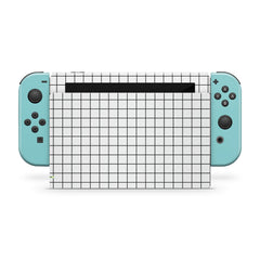 TACKY DESIGN Grid Nintendo Switch Skin Wrap | Kawaii 3M Vinyl Full Cover Decal Stickers - Tackydesign