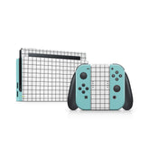 TACKY DESIGN Grid Nintendo Switch Skin Wrap | Kawaii 3M Vinyl Full Cover Decal Stickers - Tackydesign