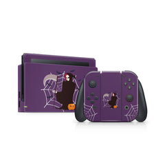 TACKY DESIGN Halloween Nintendo Switch Skin Wrap | Cobwebs 3M Vinyl Full Cover Decal Sticker - Tackydesign