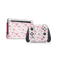 TACKY DESIGN Kawaii Food Nintendo Switch Skin Wrap | Pink 3M Vinyl Full Cover - Tackydesign