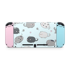 TACKY DESIGN Kawaii Nintendo Switch Skin Wrap | Cats Pet Pastel 3M Vinyl Full Cover - Tackydesign