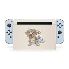 TACKY DESIGN Kawaii Nintendo Switch Skin Wrap | Cute Dog Pet 3M Vinyl Full Cover - Tackydesign