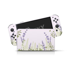 TACKY DESIGN Lavender Nintendo Switch OLED Skin Wrap | Watercolor Desert 3M Vinyl Full Cover - Tackydesign