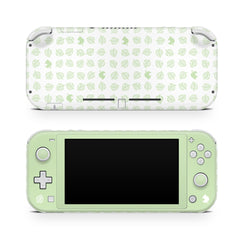 TACKY DESIGN Leaves Nintendo Switch Lite Skin Wrap | Pastel Green Leaf 3M Vinyl Full Cover - Tackydesign