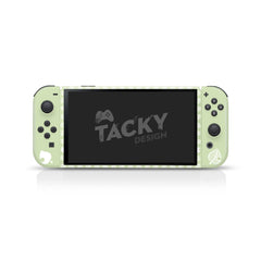 TACKY DESIGN Leaves Nintendo Switch OLED Skin Wrap | Leaf Green 3M Vinyl Full Cover - Tackydesign
