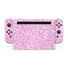 TACKY DESIGN Leopard Nintendo Switch Skin Wrap | Pink 3M Vinyl Full Cover - Tackydesign