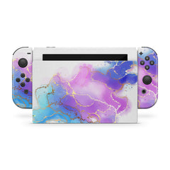 TACKY DESIGN Marble Nintendo Switch Skin Wrap | Kawaii Pastel 3M Vinyl Cover - Tackydesign