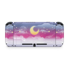 TACKY DESIGN Moon Nintendo Switch Skin Wrap | Clouds Starry Sky 3M Vinyl Full Cover - Tackydesign