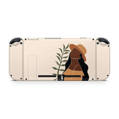 TACKY DESIGN Mother's Day Nintendo Switch Skin Wrap | Beige 3M Vinyl Full Cover - Tackydesign