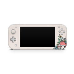 TACKY DESIGN Mushroom Nintendo Switch Lite Skin Wrap | Beige Cute 3M Vinyl Full Cover - Tackydesign
