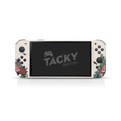 TACKY DESIGN Mushroom Nintendo Switch OLED Skin Wrap | Cute Kawaii 3M Vinyl Full Cover - Tackydesign