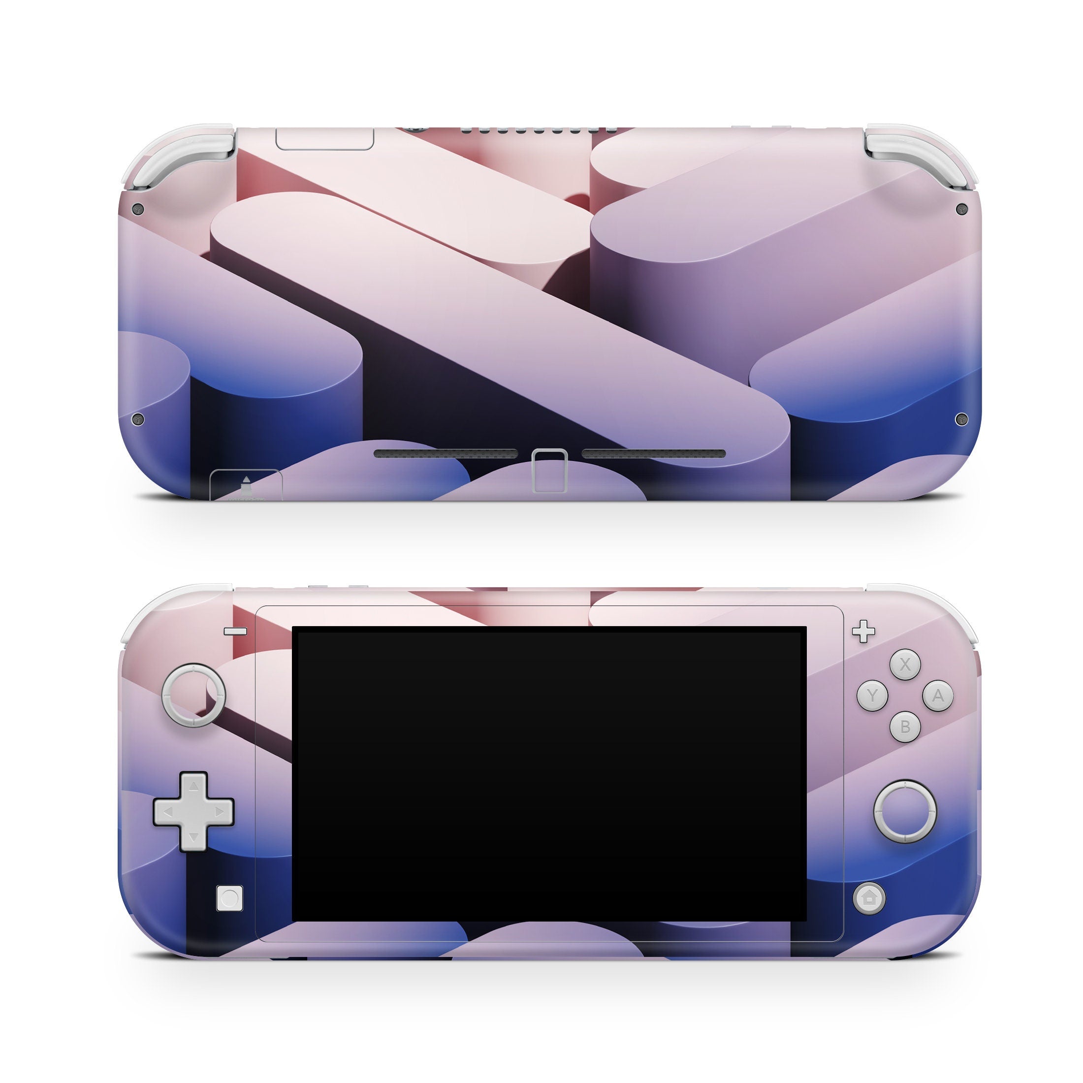 TACKY DESIGN Nintendo Switch Lite Skin Wrap | 3D Purple 3M Vinyl Full Cover - Tackydesign