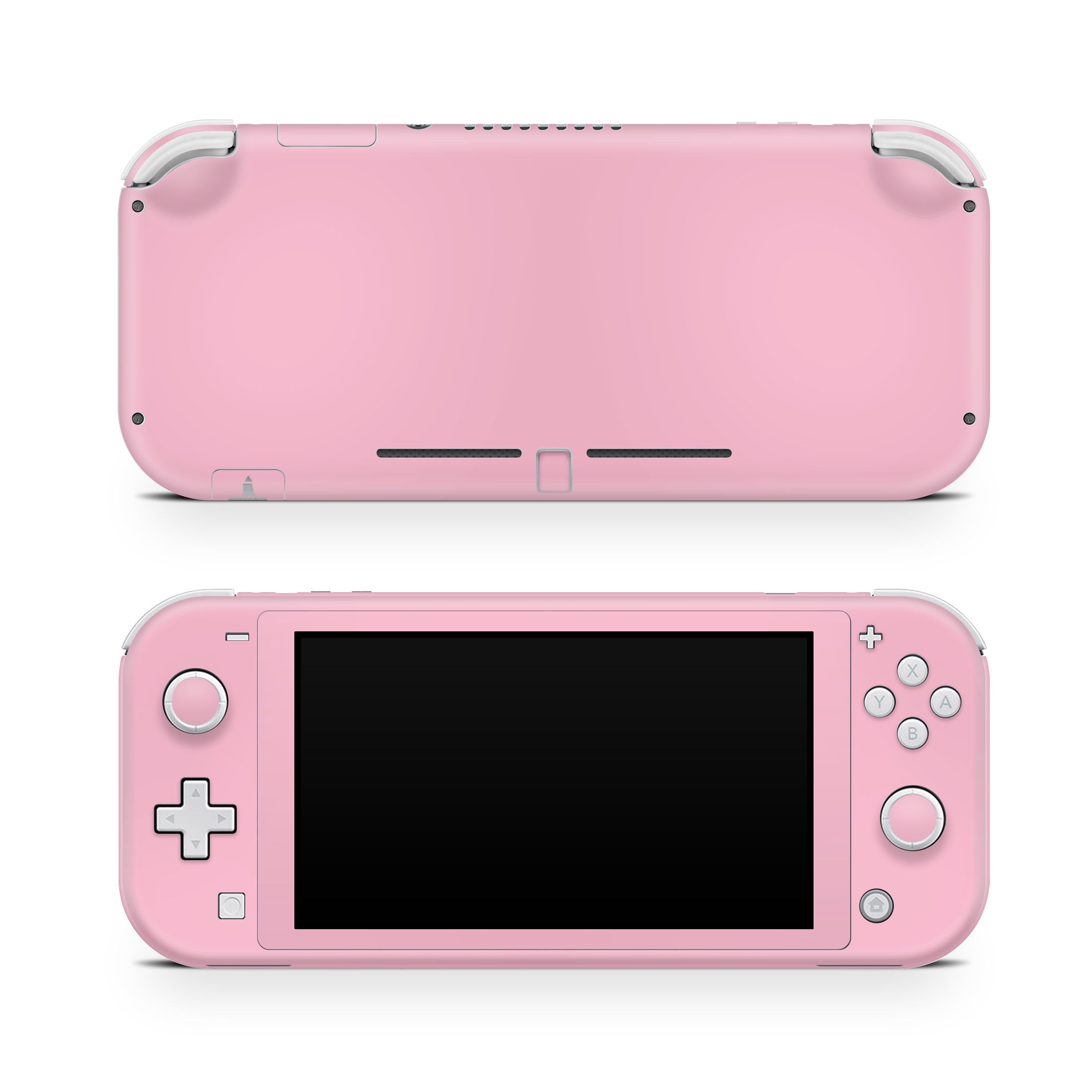 TACKY DESIGN Nintendo Switch Lite Skin Wrap | Baby Pastel Pink Solid Color 3M Vinyl Full Cover - Tackydesign