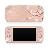 TACKY DESIGN Nintendo Switch Lite Skin Wrap | Beige Sakura Flowers 3M Vinyl Full Cover - Tackydesign