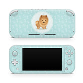 TACKY DESIGN Nintendo Switch Lite Skin Wrap | Blue Cute Puppy Dog 3M Vinyl Full Cover - Tackydesign