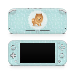 TACKY DESIGN Nintendo Switch Lite Skin Wrap | Blue Cute Puppy Dog 3M Vinyl Full Cover - Tackydesign