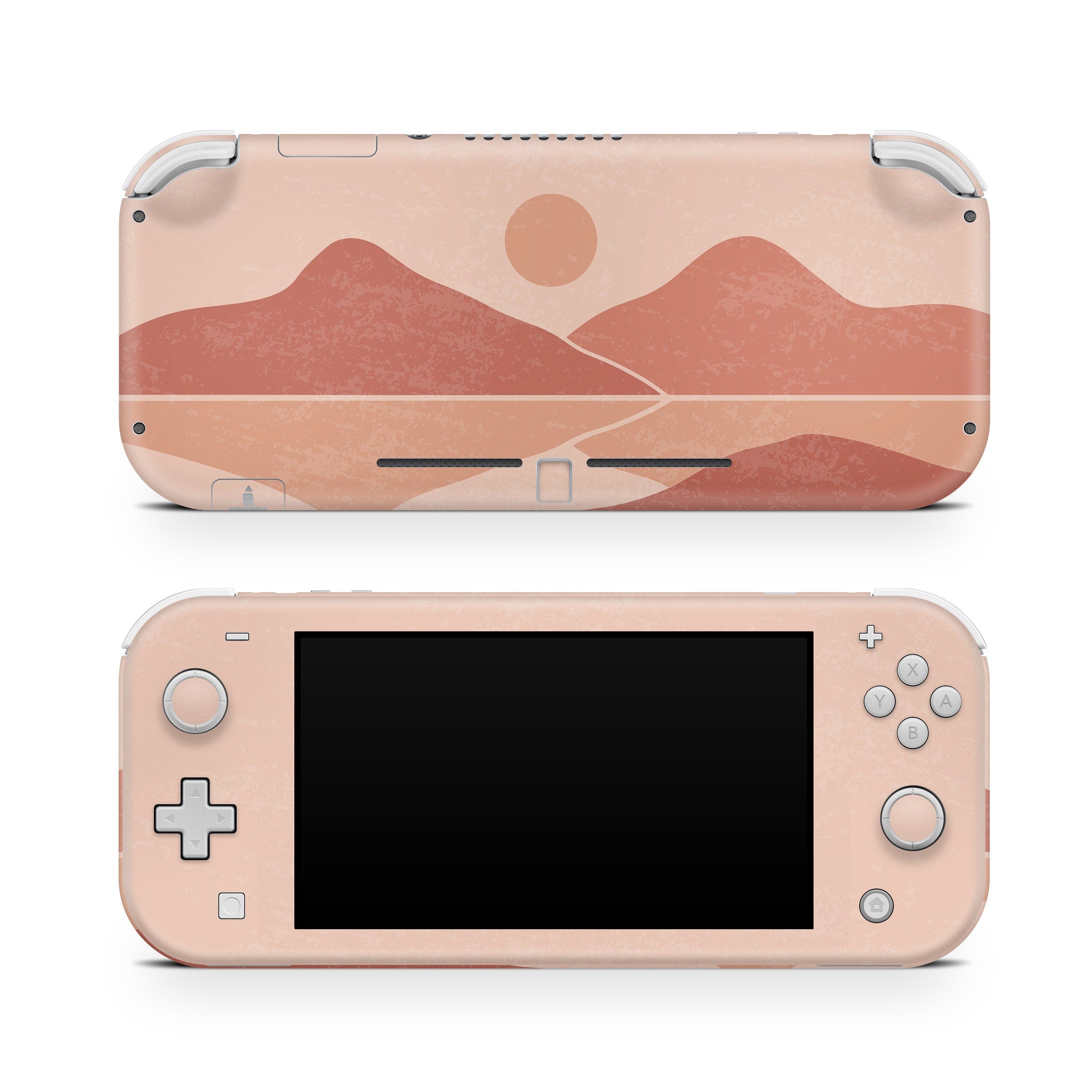 TACKY DESIGN Nintendo Switch Lite Skin Wrap | Brown Mountains Landscape 3M Vinyl Full Cover - Tackydesign