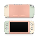 TACKY DESIGN Nintendo Switch Lite Skin Wrap | Classic Color Blocking Pastel Colorwave Orange 3M Vinyl Full Cover - Tackydesign