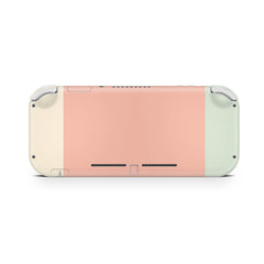 TACKY DESIGN Nintendo Switch Lite Skin Wrap | Classic Color Blocking Pastel Colorwave Orange 3M Vinyl Full Cover - Tackydesign