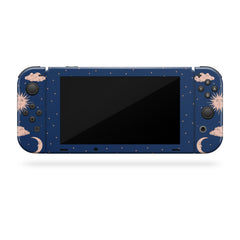 TACKY DESIGN Nintendo Switch Lite Skin Wrap | Clouds Blue Zodiac Moon 3M Vinyl Full Cover - Tackydesign