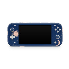 TACKY DESIGN Nintendo Switch Lite Skin Wrap | Clouds Blue Zodiac Moon 3M Vinyl Full Cover - Tackydesign
