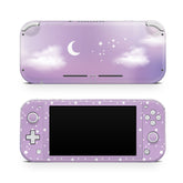 TACKY DESIGN Nintendo Switch Lite Skin Wrap | Clouds Pastel Purple Starry Sky 3M Vinyl Full Cover - Tackydesign
